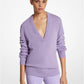 Cashmere Crushed-Sleeve Sweater