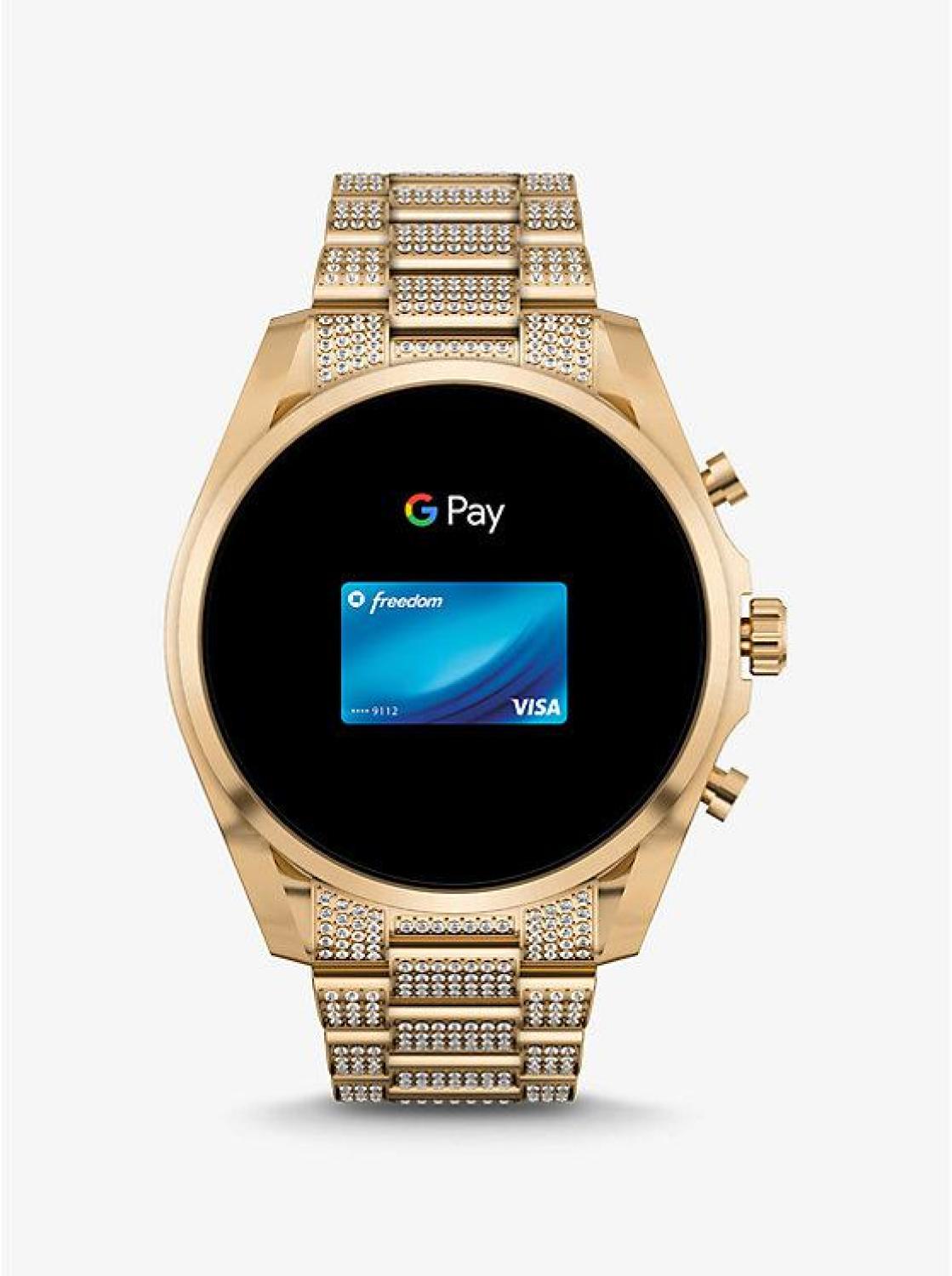 Gen 6 Bradshaw Pavé Gold-Tone Smartwatch