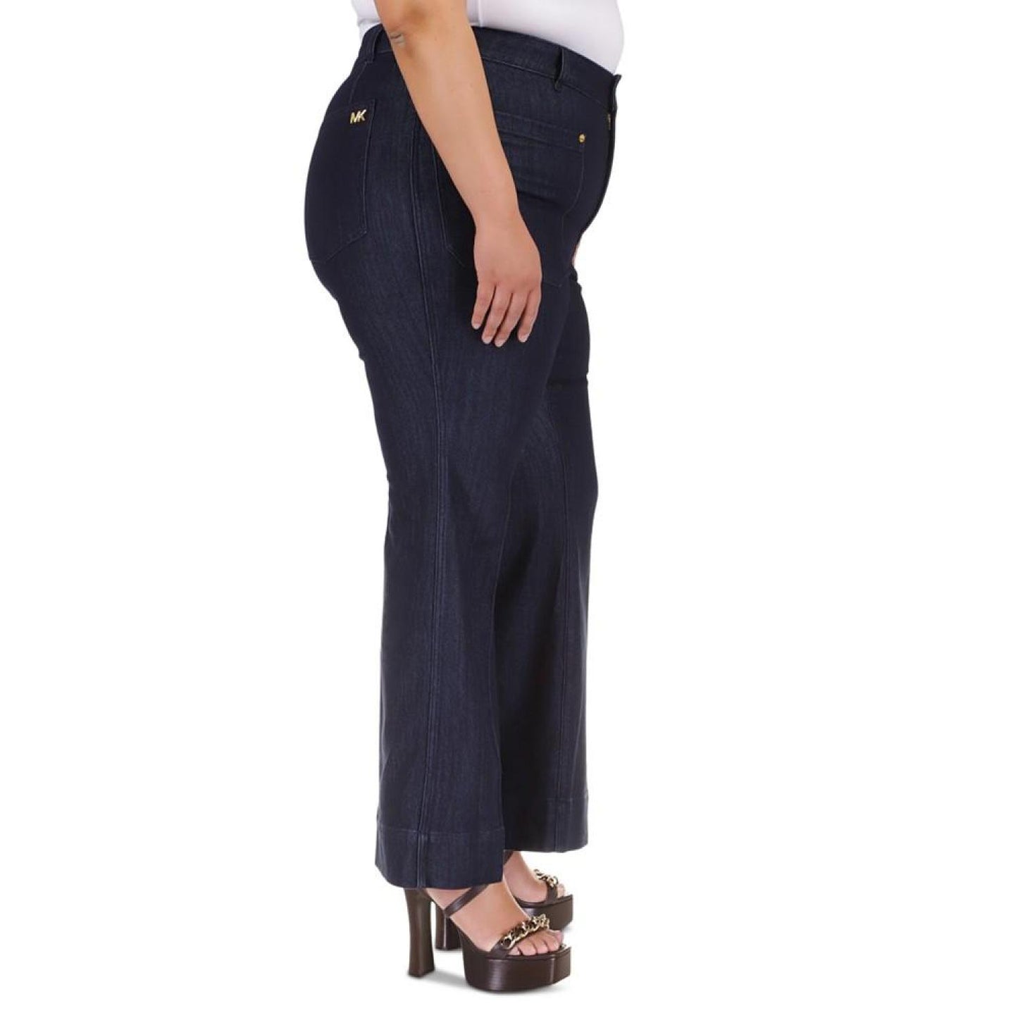 Plus Size High-Rise Flare-Leg Jeans