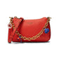 Jolie Novelty Flower Pebbled Leather Small Convertible Crossbody
