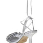 Michael Kors Lucia Embellished Lace-Up Sandals
