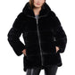 Women's Hooded Faux-Fur Coat