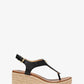 Laney Saffiano Leather Espadrille Wedge Sandal