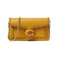 Braided Leather Trim Tabby Chain Clutch