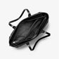 Voyager Medium Two-Tone Metallic Logo Tote Bag