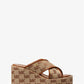 Cary Logo Jacquard Platform Sandal