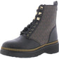 Haskell Womens Patent Leather Logo Booties