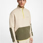 Cotton Blend Half-Zip Sweatshirt