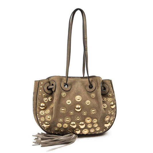 Small Studded Inez Bucket Bag