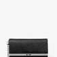 Mona Large Saffiano Leather Clutch