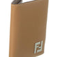 FENDI FF Squared Leather Card Holder