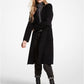 Wool Blend Wrap Coat