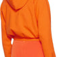 Orange 'The Cropped Zip Hoodie' Hoodie