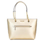 Michael Kors Jet Set Medium  Leather Front Pocket Zip Chain Tote Bag Women's Purse