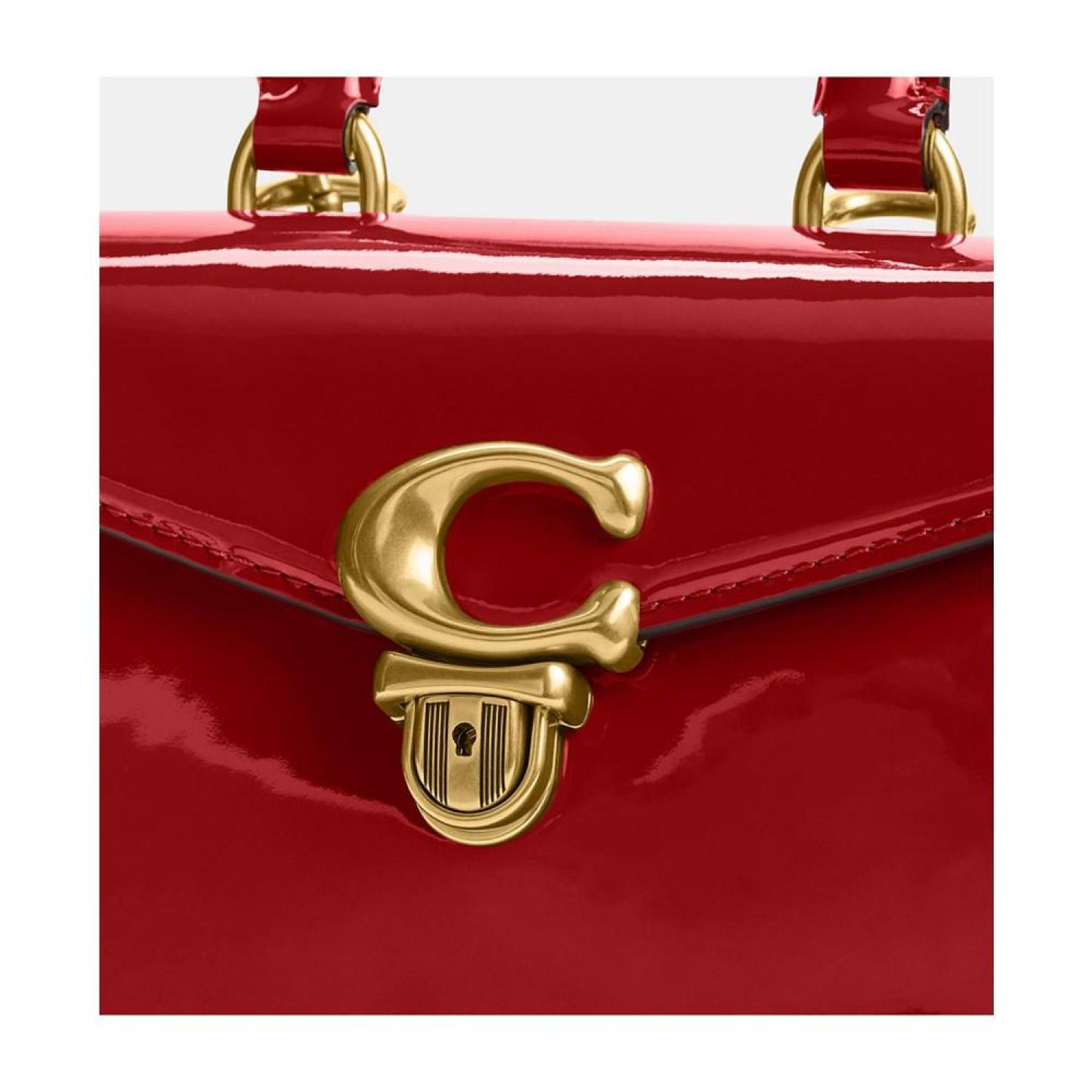 Sammy Top Handle 21 Small Patent Leather Handbag