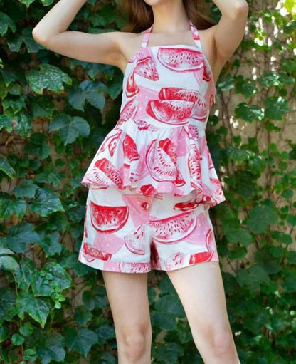 Watermelon Halter Shot Set In Melon Crush