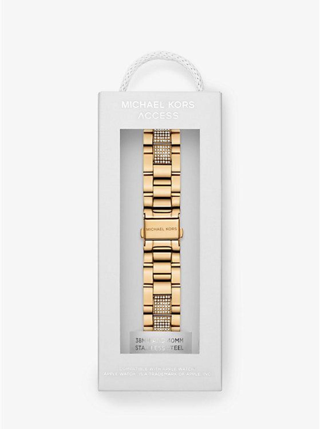 Pavé Gold-Tone Strap For Apple Watch®