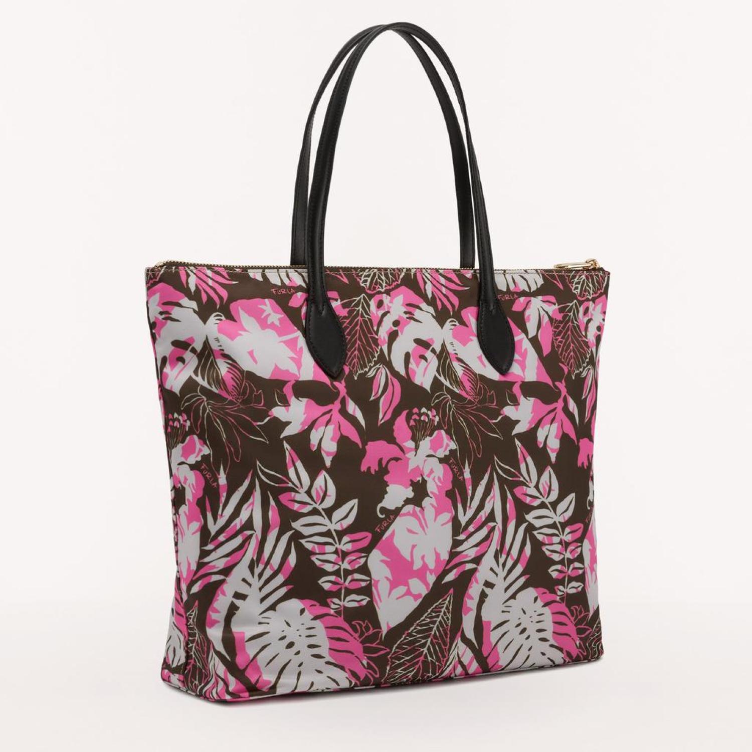 FURLA 直営OUTLET (CALIPSO)ナイロンジップサイドポケットトート Furla Calipso Tote Xl