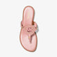 Aubrey Cutout Leather T-Strap Sandal