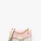 Lita Small Two-Tone Logo and Leather Crossbody Bag