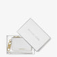 Small Crocodile Embossed Leather Zip Card Case
