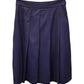 Weekend Max Mara Pleated Skirt in Navy Blue Virgin Wool