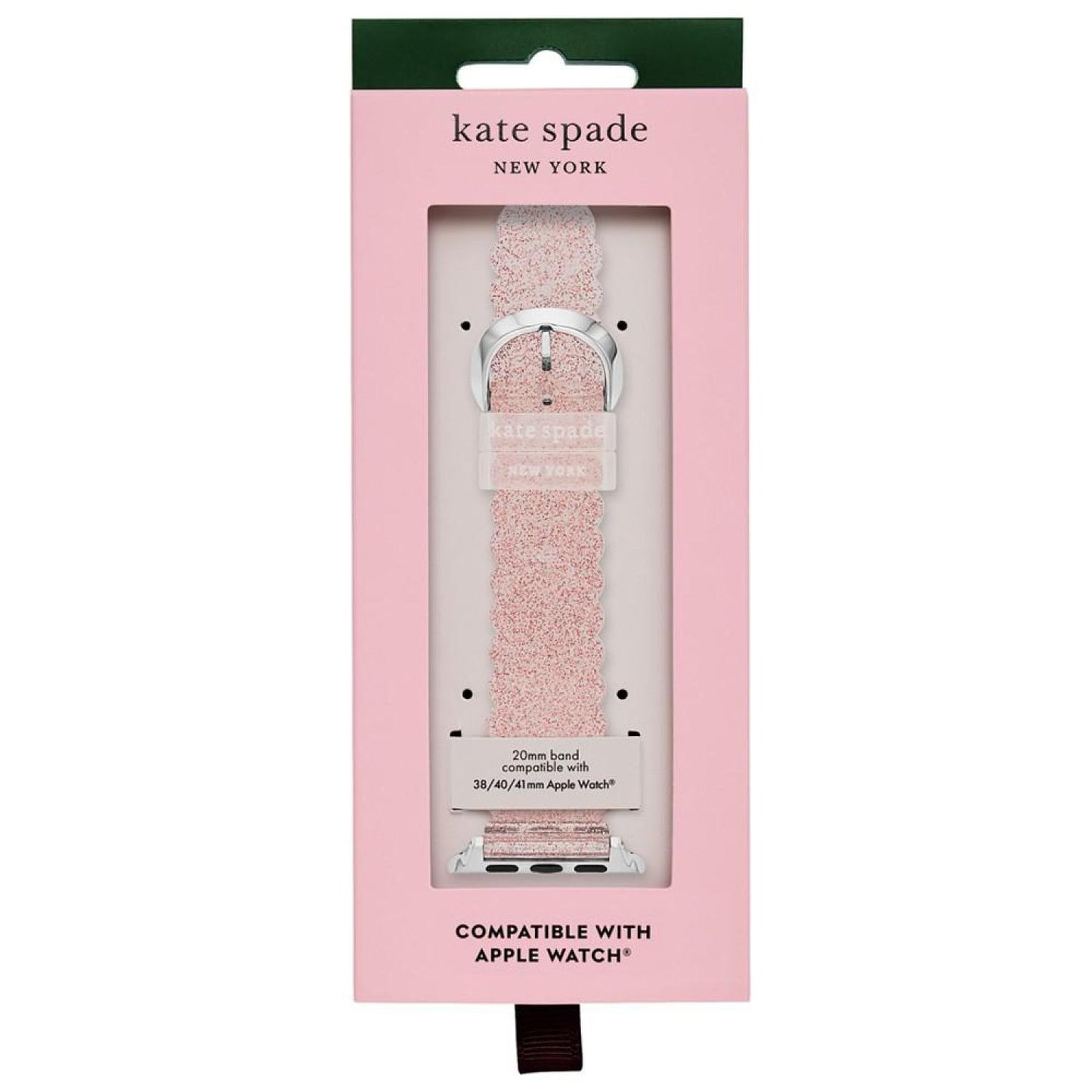 Women's Pink Glitter Jelly Polyurethane Band for Apple Watch, 38mm, 40mm, 41mm