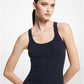 Ribbed Stretch Viscose Tank Top