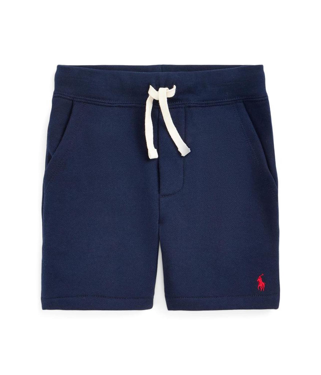 Cotton Blend Fleece Shorts (Little Kids)