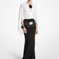 Double Faced Stretch Wool Fishtail Skirt