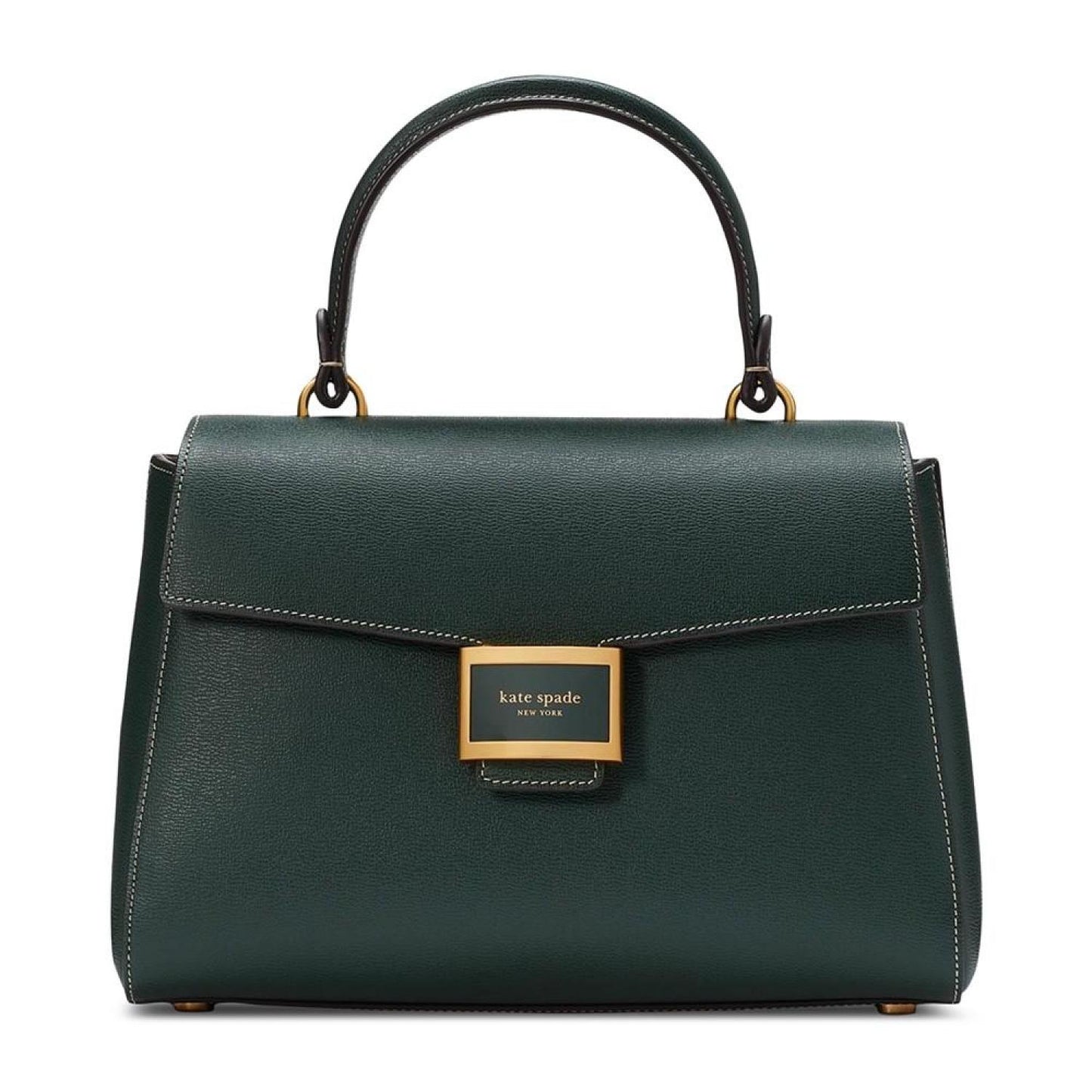 Katy Textured Leather Small Top Handle