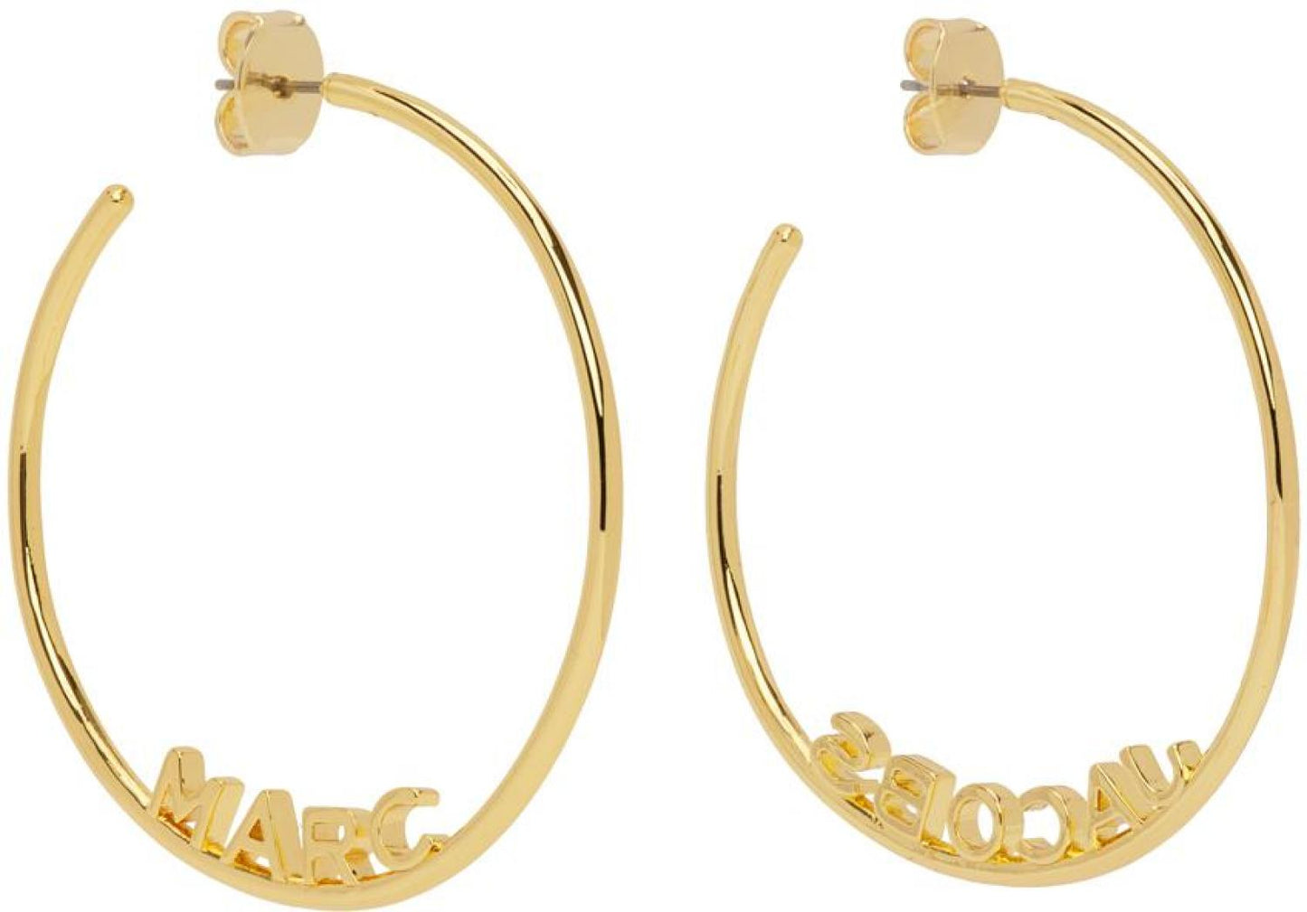 Gold 'The Monogram Hoops' Earrings