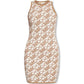 Michael Michael Kors Logo Jacquard Sleeveless Mini Dress