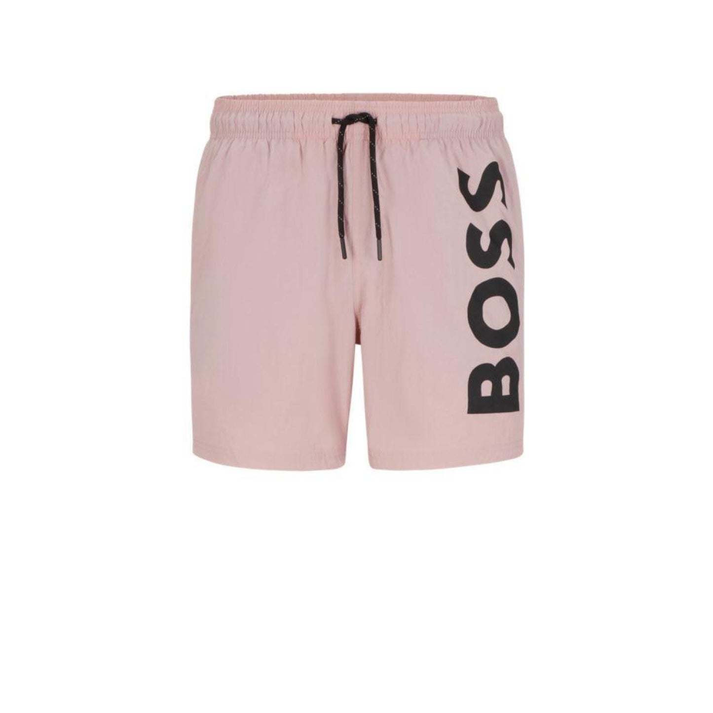 Quick-dry swim shorts with large logo print