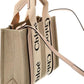 Chloé Woody Small Canvas & Leather Tote