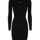Michael Michael Kors Cut-Out Ribbed Knit Mini Dress