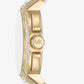 Oversized Sydney Pavé Gold-Tone and Logo Watch