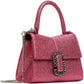Pink 'The Galactic Glitter St. Marc Mini' Top Handle Bag
