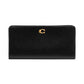 Smooth Skinny Snap-Tab Closure Leather Wallet