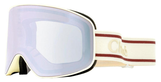 Chloe Women's Ski Mask Sunglasses CH0072S 001 Cream 99mm