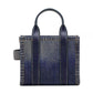 The Micro Denim-Printed Leather Tote Bag