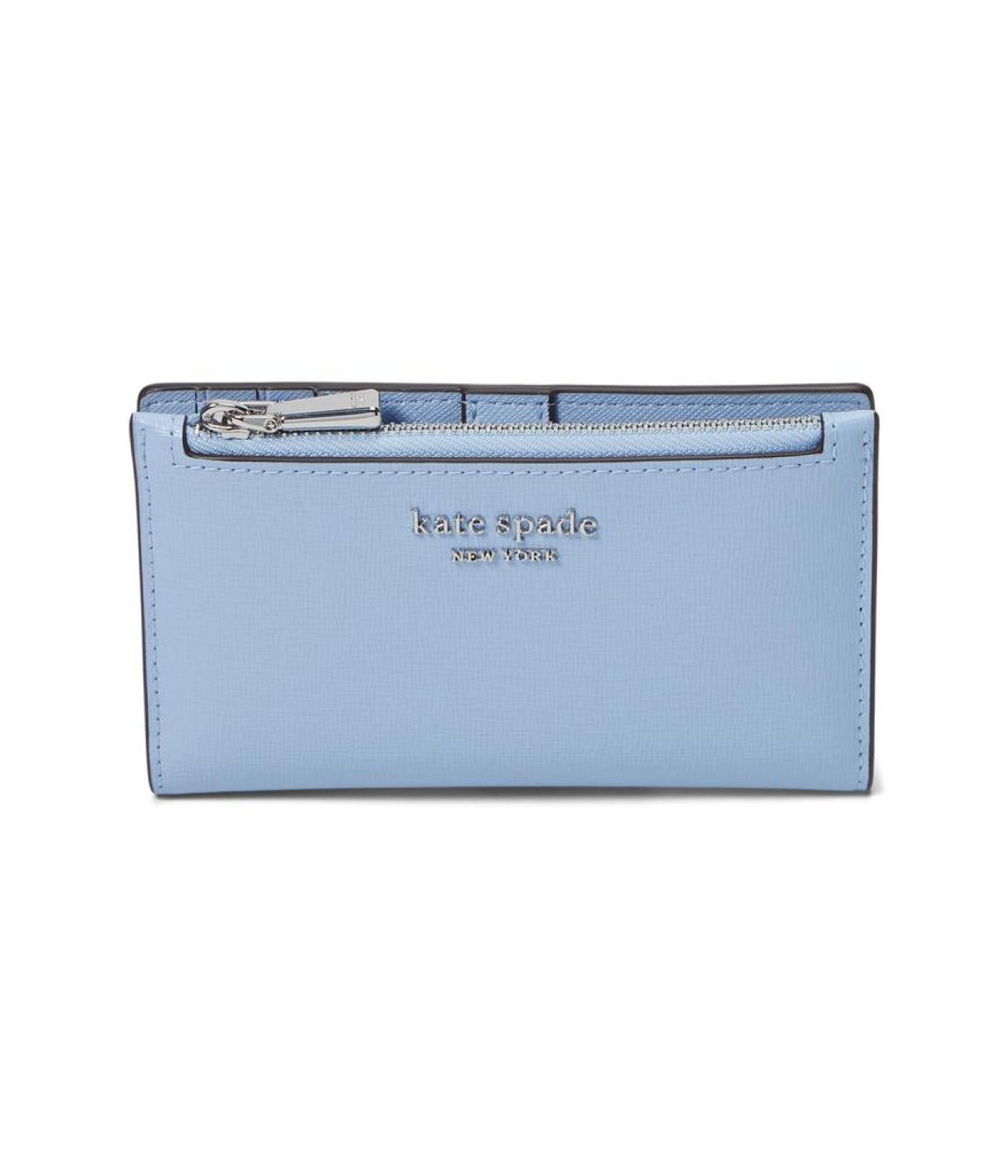 Morgan Saffiano Leather Small Slim Bifold Wallet
