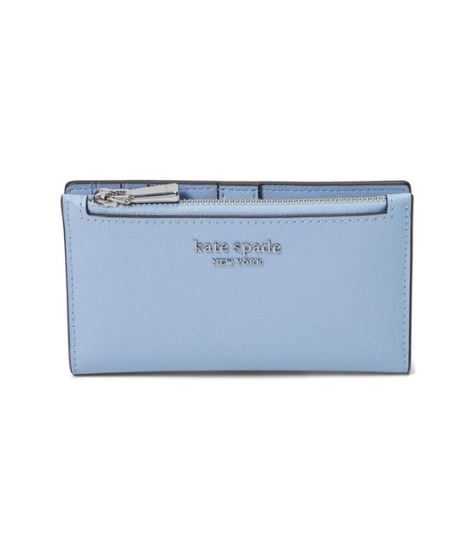 Morgan Saffiano Leather Small Slim Bifold Wallet
