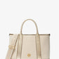 Luisa Medium Cotton Canvas and Metallic Satchel