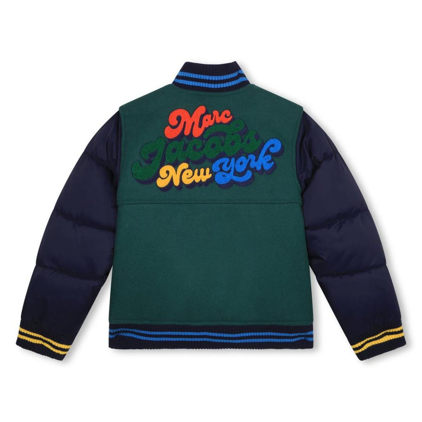 The Marc Jacobs Kids Panelled Patch Detailed Bomber Jacket