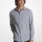 Stretch Cotton Striped Woven Shirt
