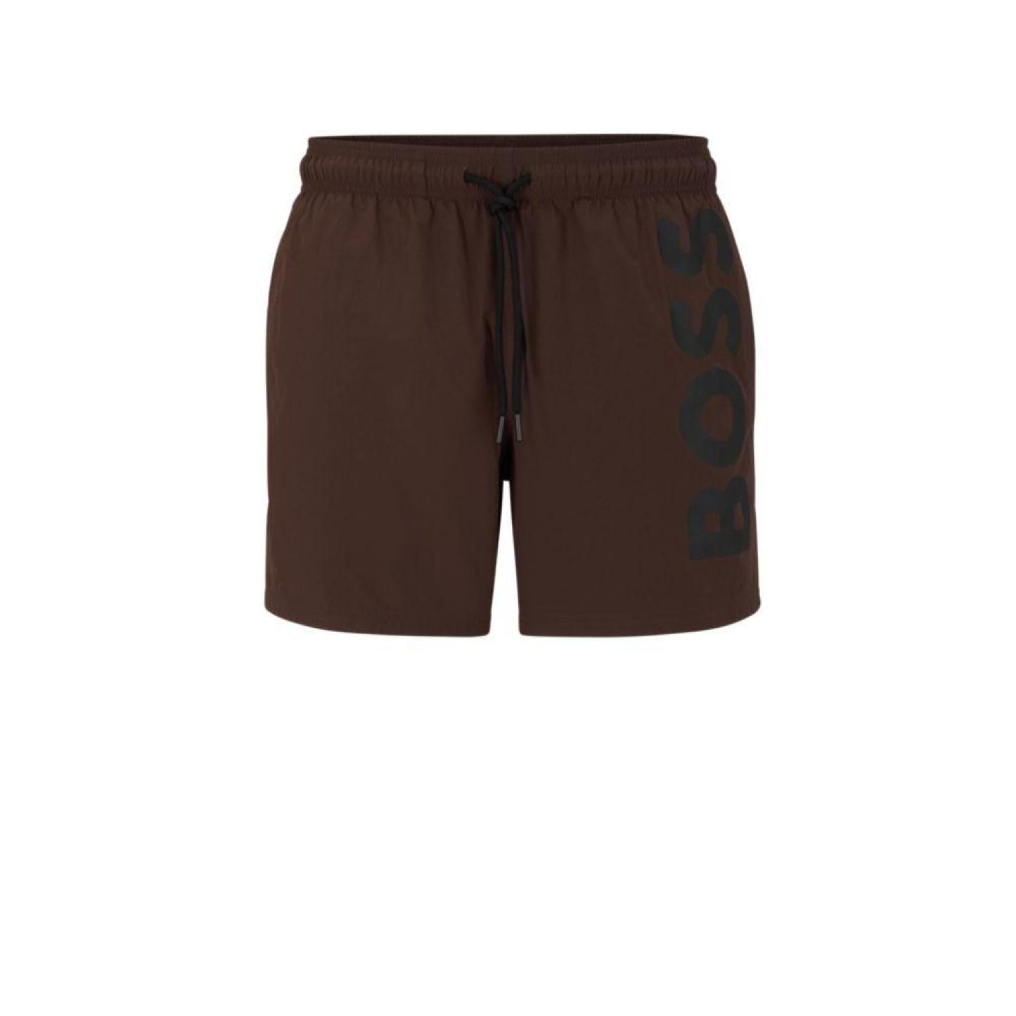 Quick-dry swim shorts with large logo print
