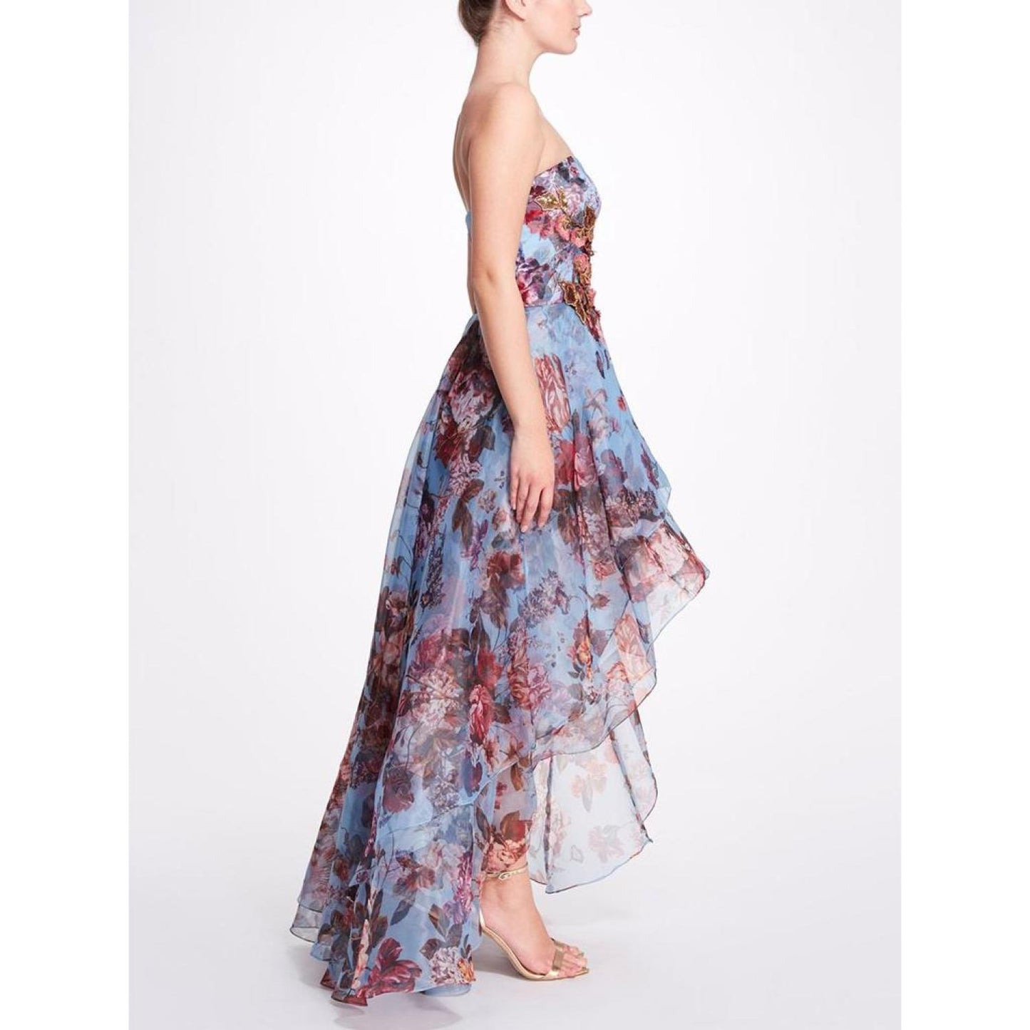 Strapless Hi-Lo Gown