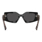 PRADA Women's PR15YS 1AB5S0 Black Frame Dark Grey Lens Sunglasses