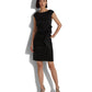 Tie-Waist Charmeuse Cocktail Dress